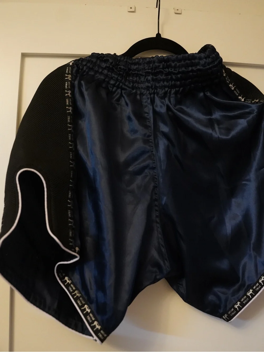 Warrior Navy Blue Muay Thai Shorts